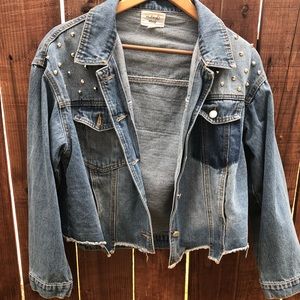 Studded jean jacket